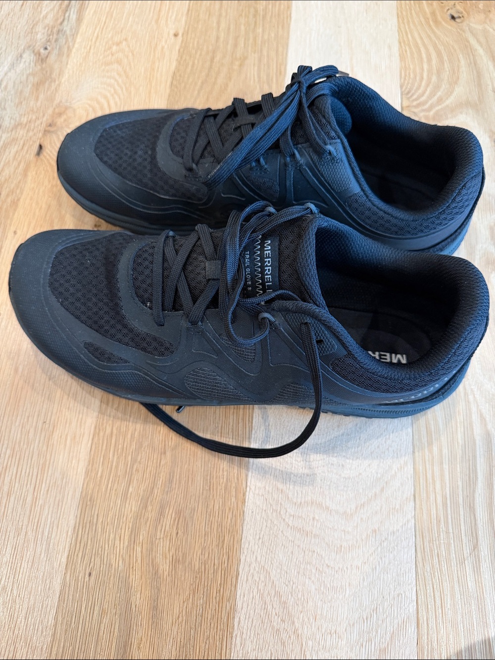 Merrell Men's Black Athletic Trail Running Shoes